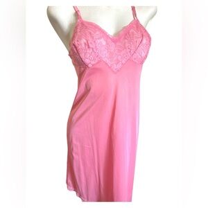 Pink Lace Slip Dress